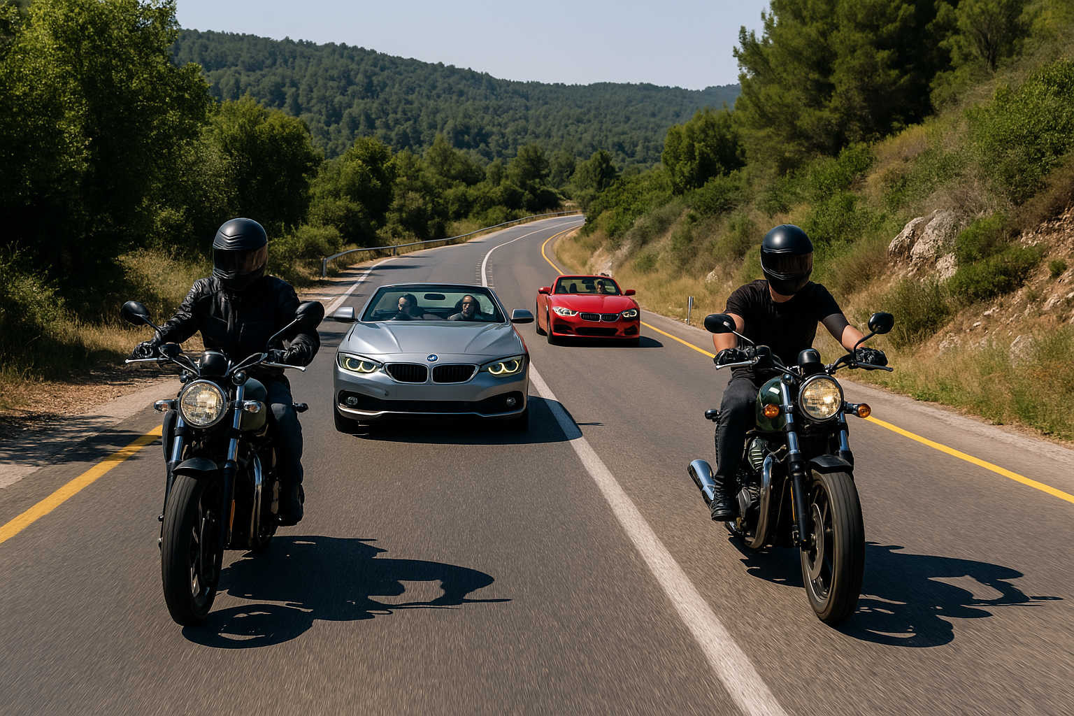 מסלולי טיול מומלצים לרוכבי אופנועים בישראל