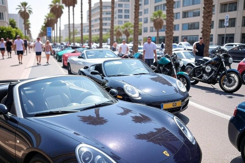 מפגש היוקרה בתל אביב – עשרות קבריולטים ואופנועים בשדרות רוטשילד